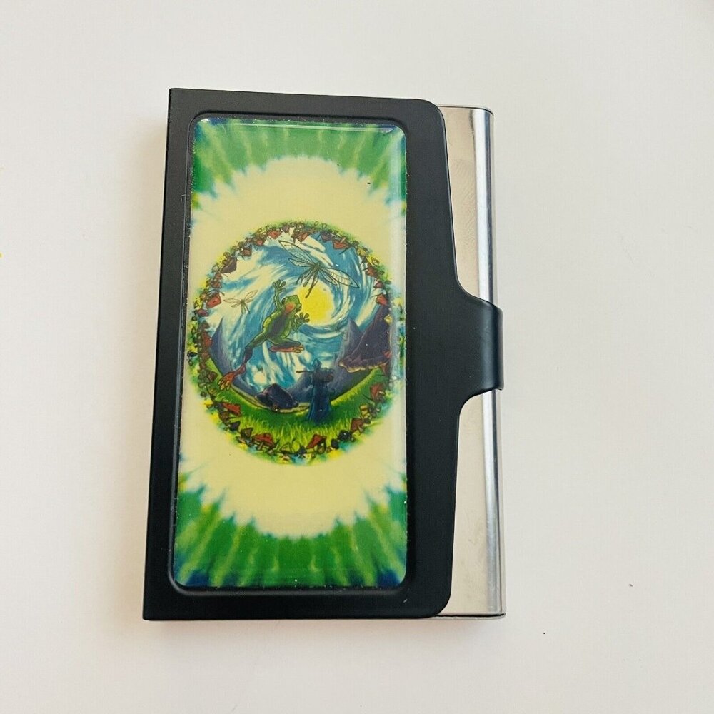 Rolling Paper Case Tobacco Tie-Dye Green Frog Magic Mushroom 2007 Liquid Blue